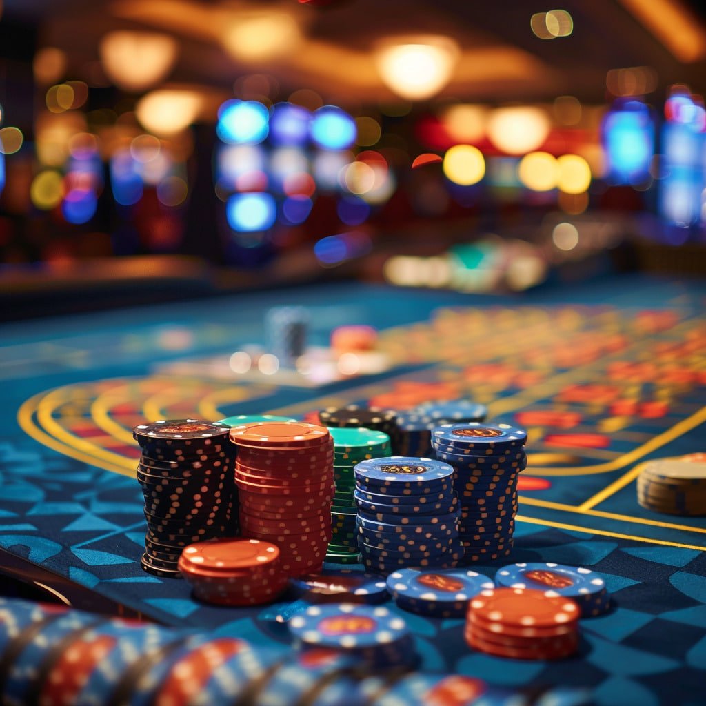 555ag mobile app ဖြင့် ဘောလုံးနှင့် casino ကစားနေသောမြင်ကွင်း